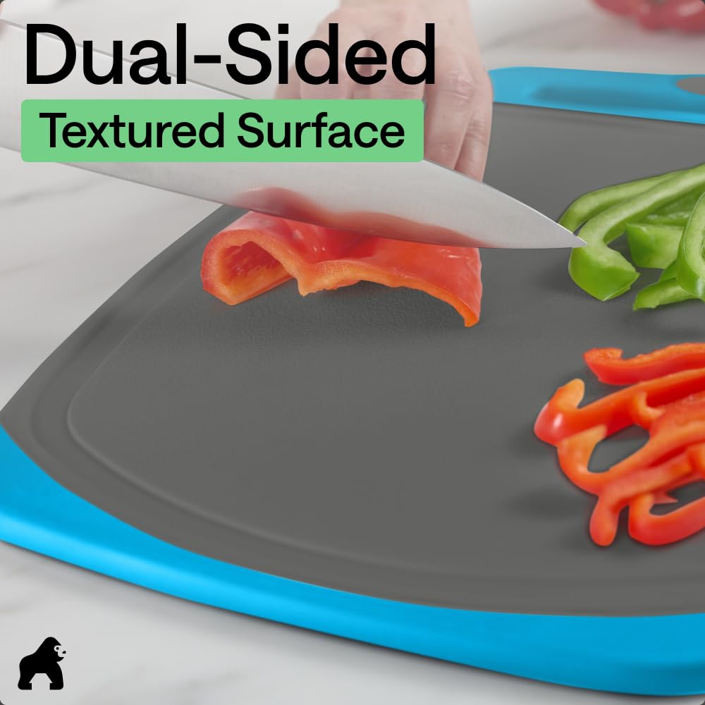 Gorilla Grip Reversible Cutting Board Set | 3-Piece