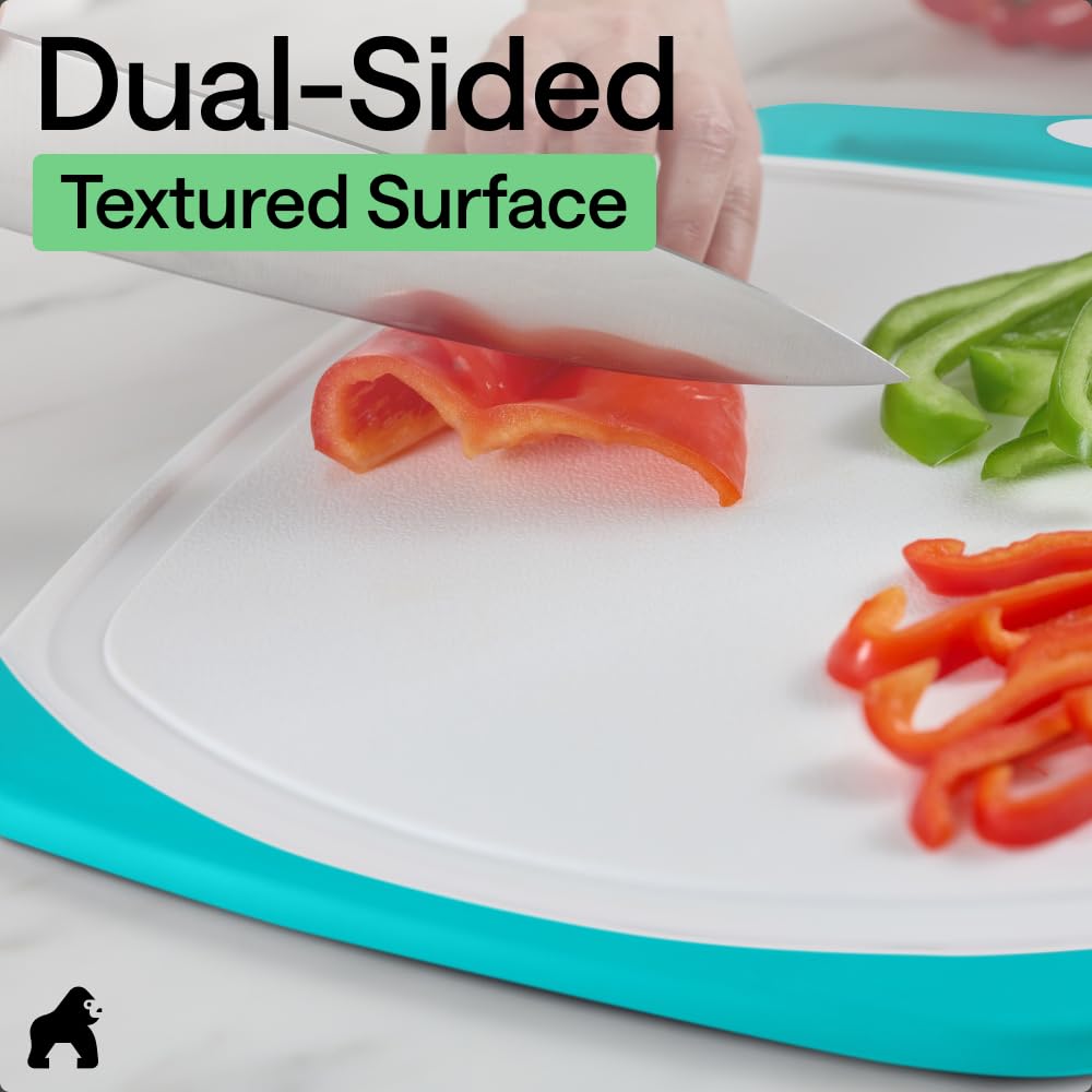 Gorilla Grip Reversible Cutting Board Set | 3-Piece