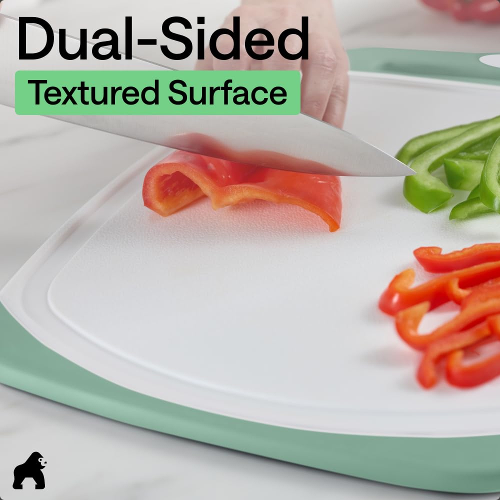 Gorilla Grip Reversible Cutting Board Set | 3-Piece