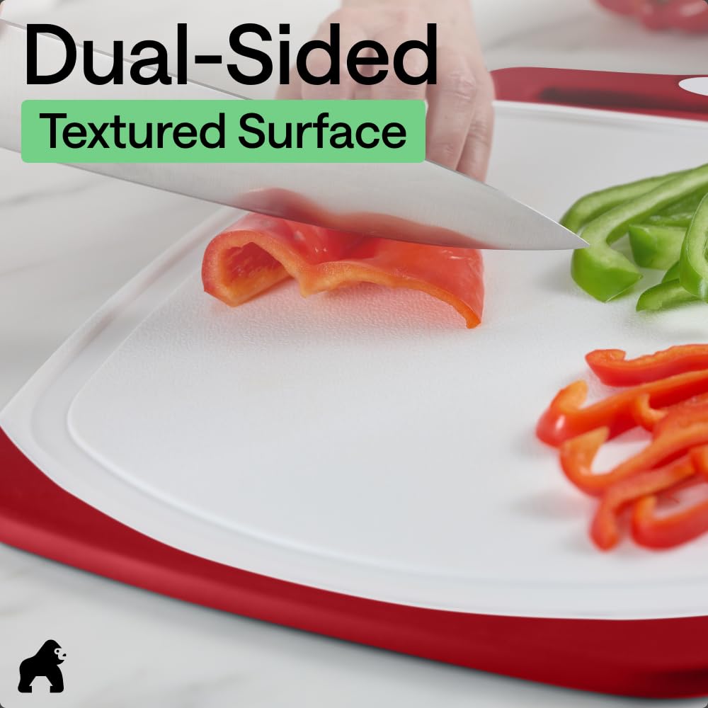 Gorilla Grip Reversible Cutting Board Set | 3-Piece