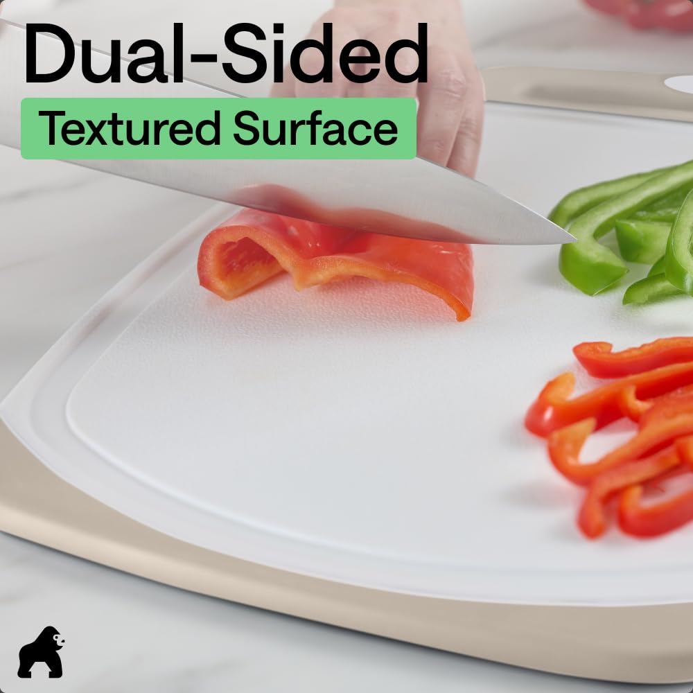 Gorilla Grip Reversible Cutting Board Set | 3-Piece