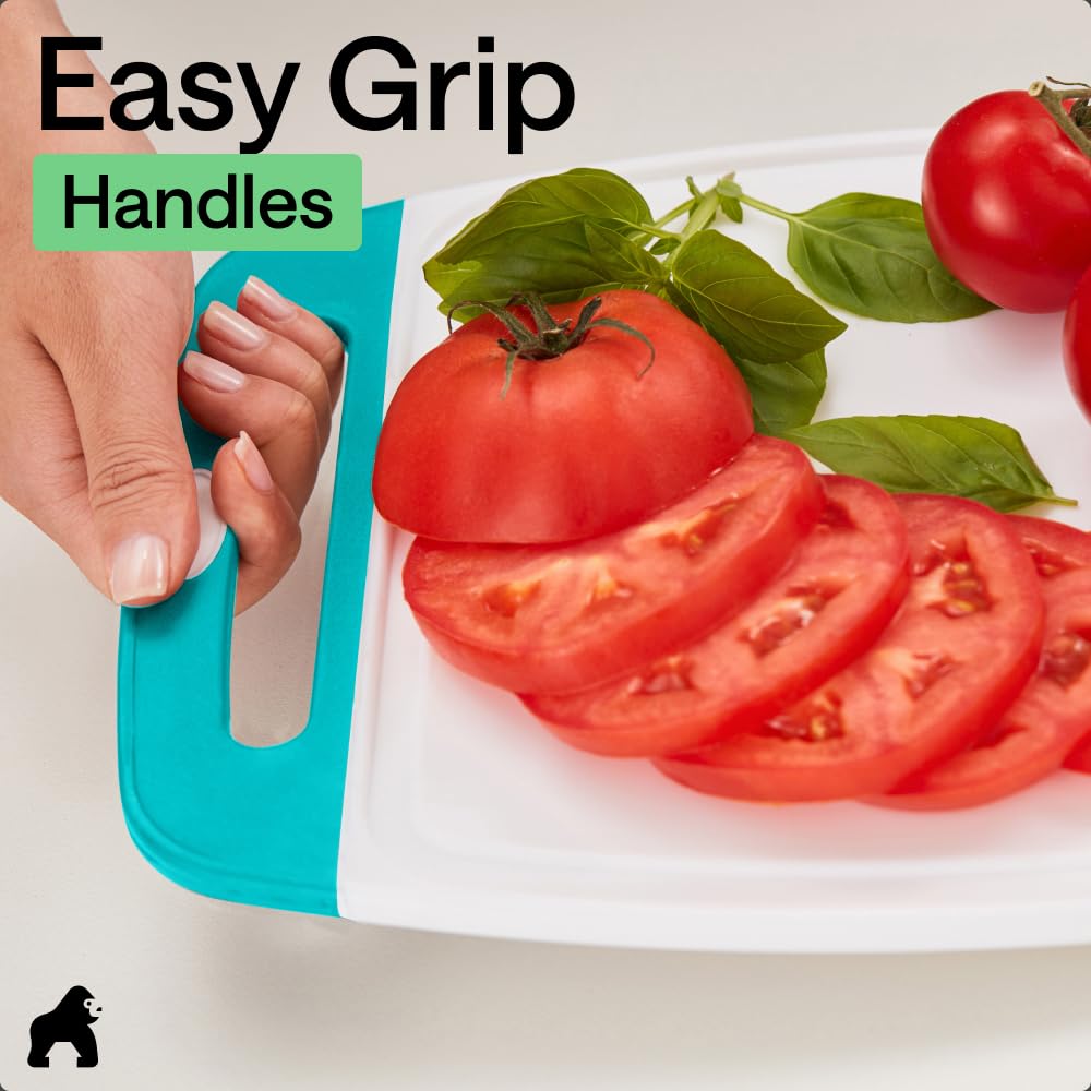 Gorilla Grip Reversible Cutting Board Set | 3-Piece