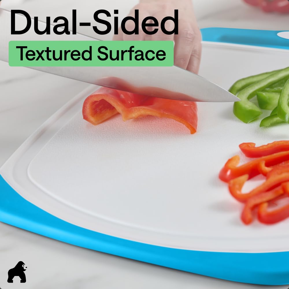Gorilla Grip Reversible Cutting Board Set | 3-Piece