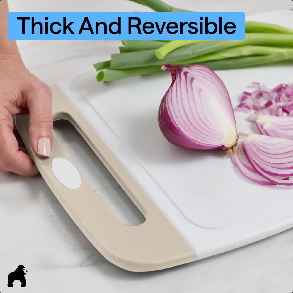 Gorilla Grip Reversible Cutting Board Set | 3-Piece