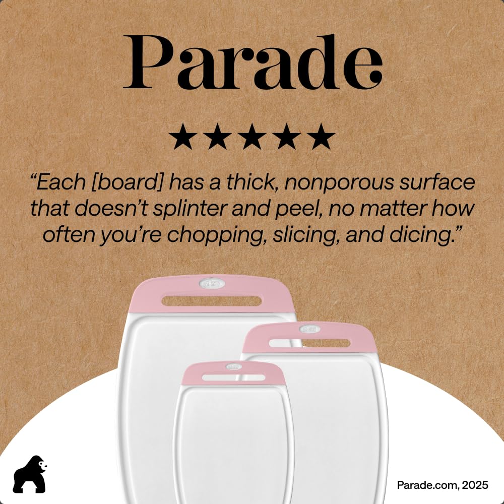 Gorilla Grip Reversible Cutting Board Set | 3-Piece