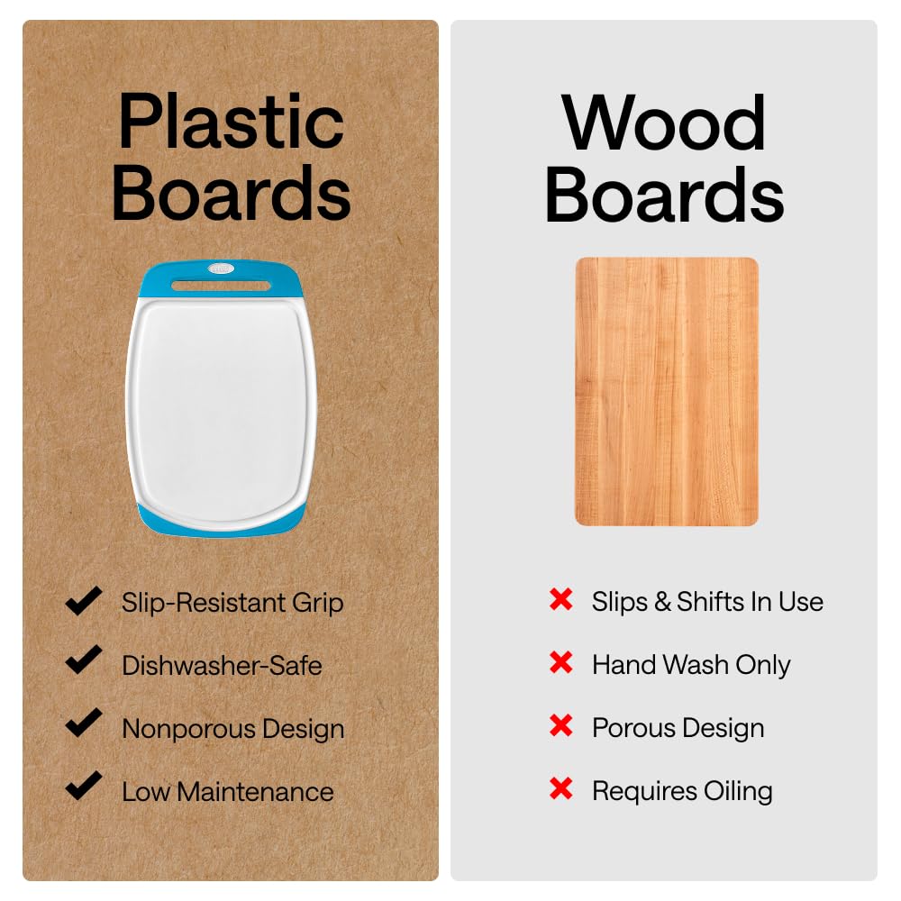 Gorilla Grip Reversible Cutting Board Set | 3-Piece