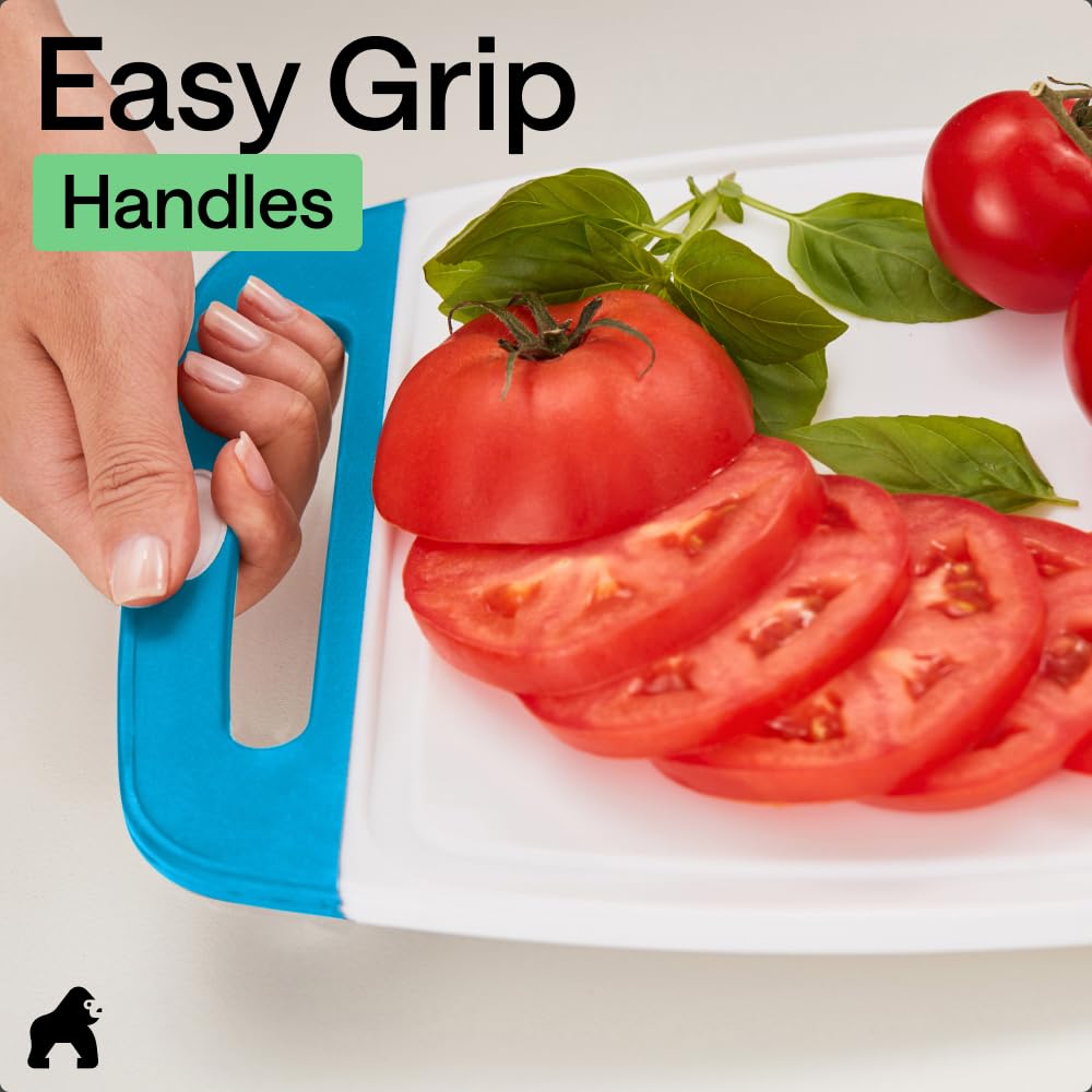 Gorilla Grip Reversible Cutting Board Set | 3-Piece