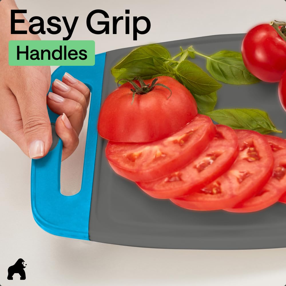 Gorilla Grip Reversible Cutting Board Set | 3-Piece