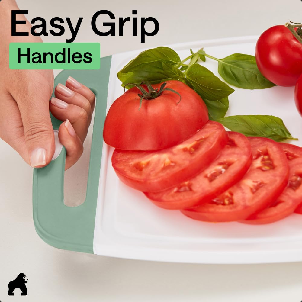 Gorilla Grip Reversible Cutting Board Set | 3-Piece