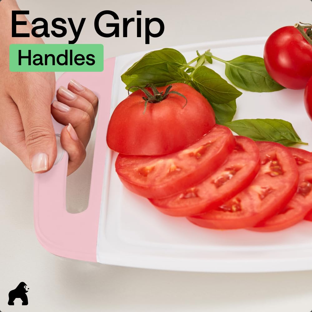 Gorilla Grip Reversible Cutting Board Set | 3-Piece