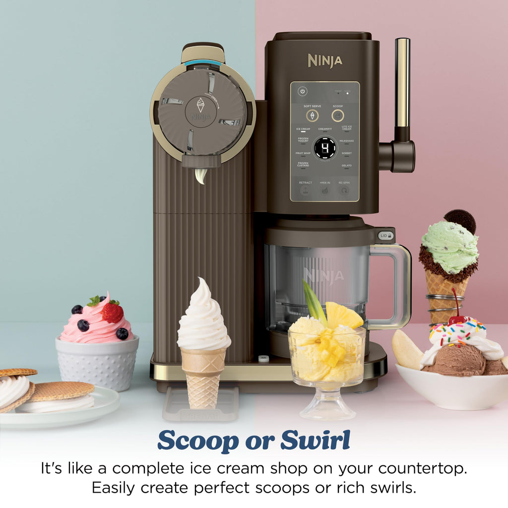 Ninja CREAMi Scoop & Swirl 13-in-1 Ice Cream Maker | NC701