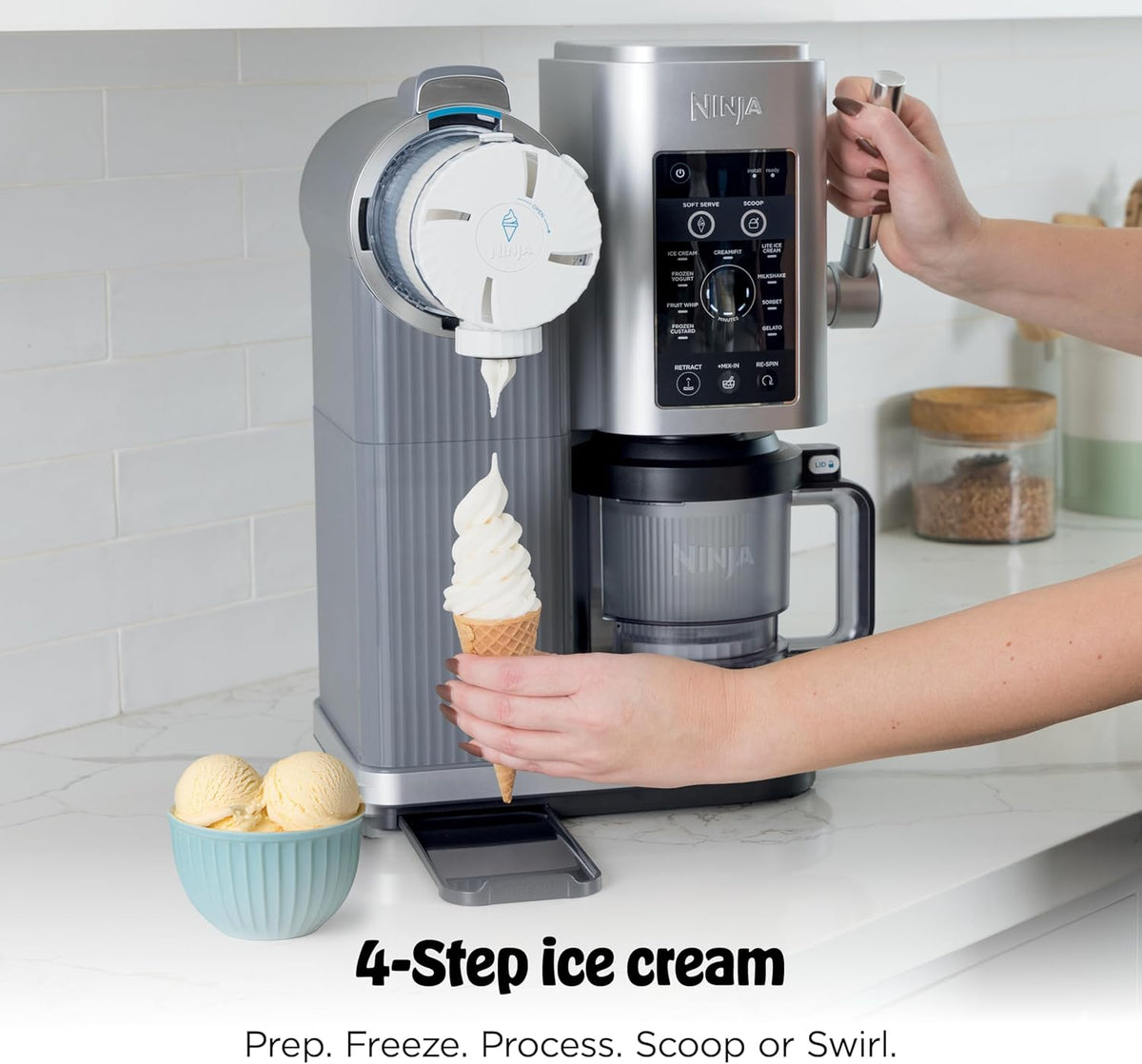 Ninja CREAMi Scoop & Swirl 13-in-1 Ice Cream Maker | NC701