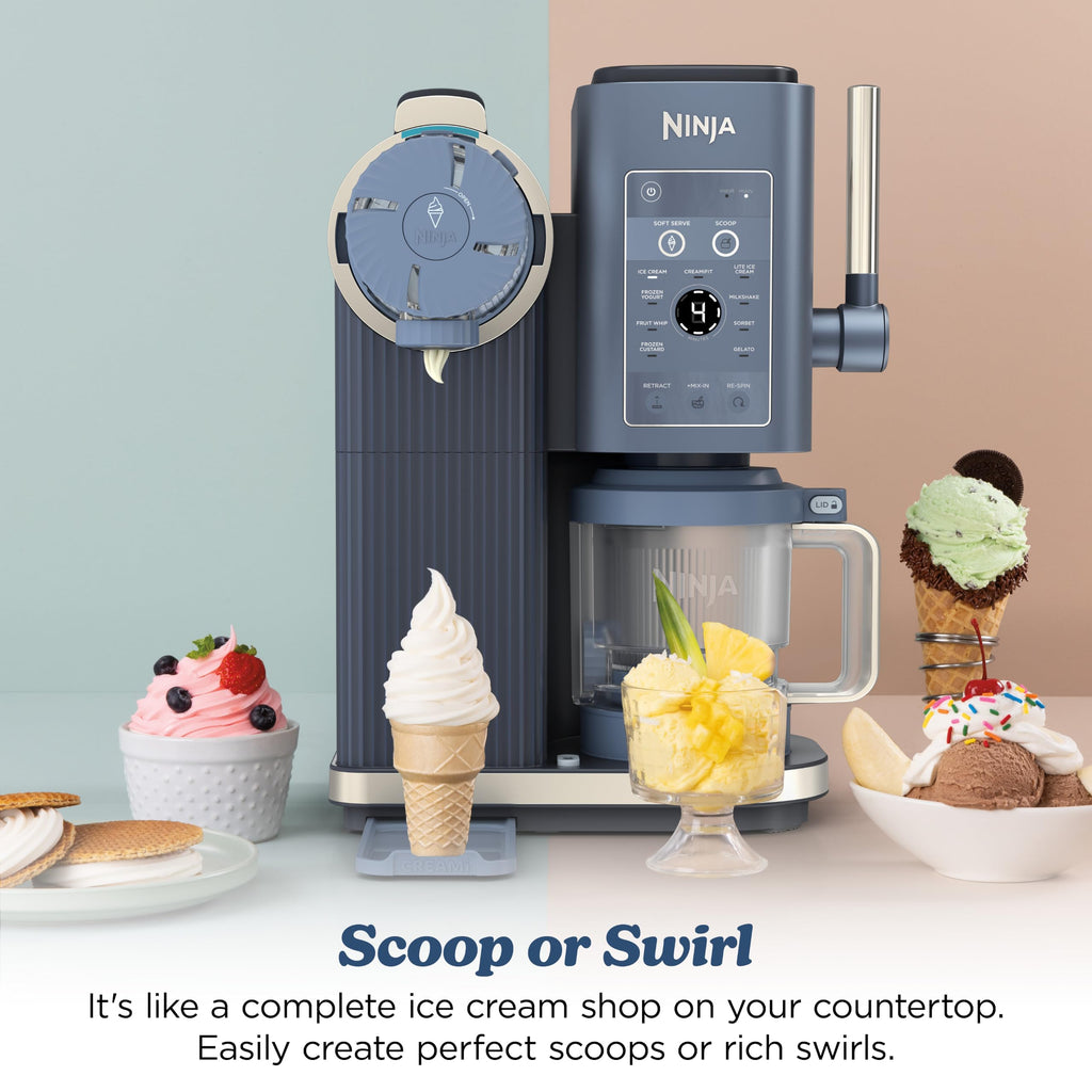 Ninja CREAMi Scoop & Swirl 13-in-1 Ice Cream Maker | NC701